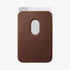 AMP02284 - MagSafe Card Holder Valentinus (MagFit) in black showing the card holder attached to back of device